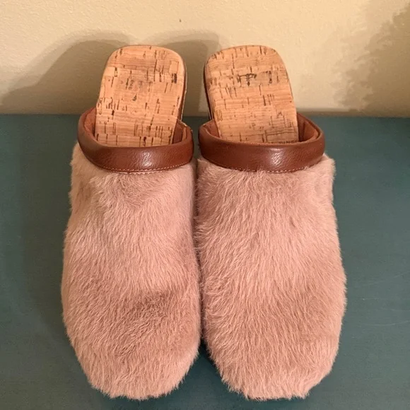 Korks Kork-Ease Lori Faux Fur Clog Mules Slip On - Picture 3 of 6